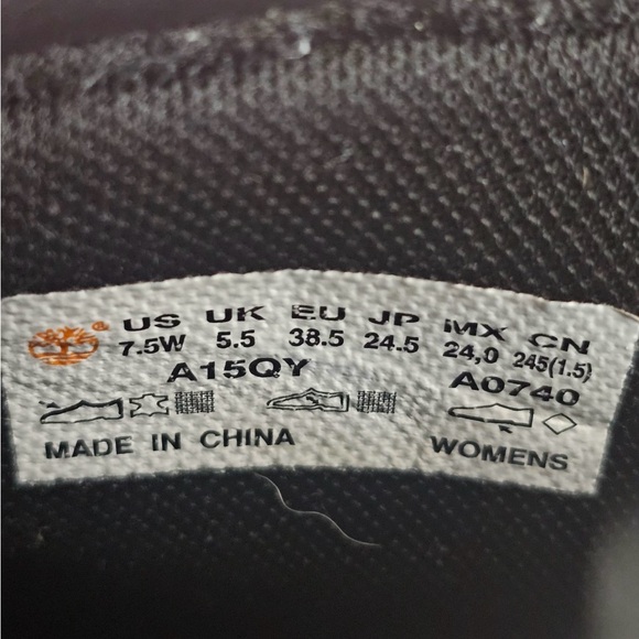 Timberland Waterproof Boots Linden 6 Inch Black Women’s Size 7.5 - Picture 2 of 10